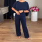 🔥Oferta de último día: 50% de descuento en elegante conjunto de 3 piezas de cárdigan largo, top y pantalón